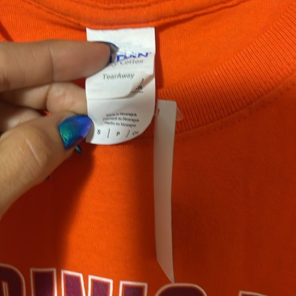 Gildan Orange Virginia Tech Tee small NWT - Picture 3 of 4